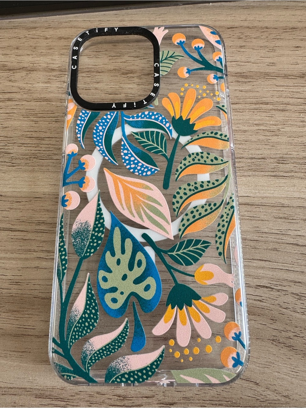 Casetify Floral Clear iPhone 15 pro max case